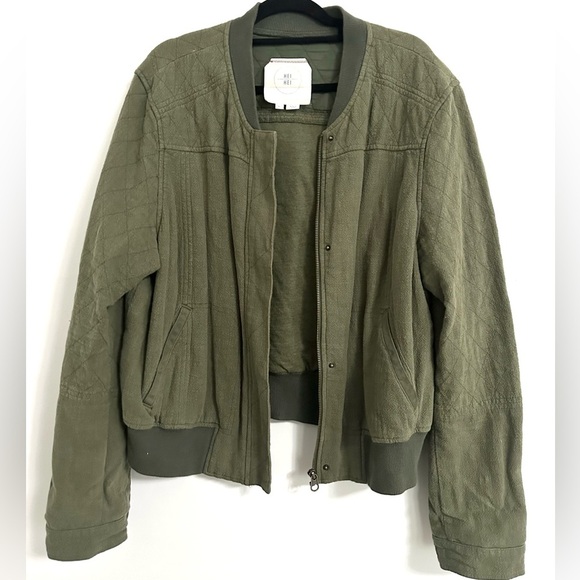Anthropologie Jackets & Blazers - Anthropologie Hei Hei Quilted Bomber Jacket XL